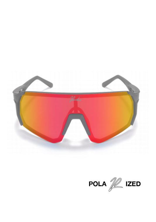 Sportbrille RAIDEN "R47" Volcano Red/ Grey